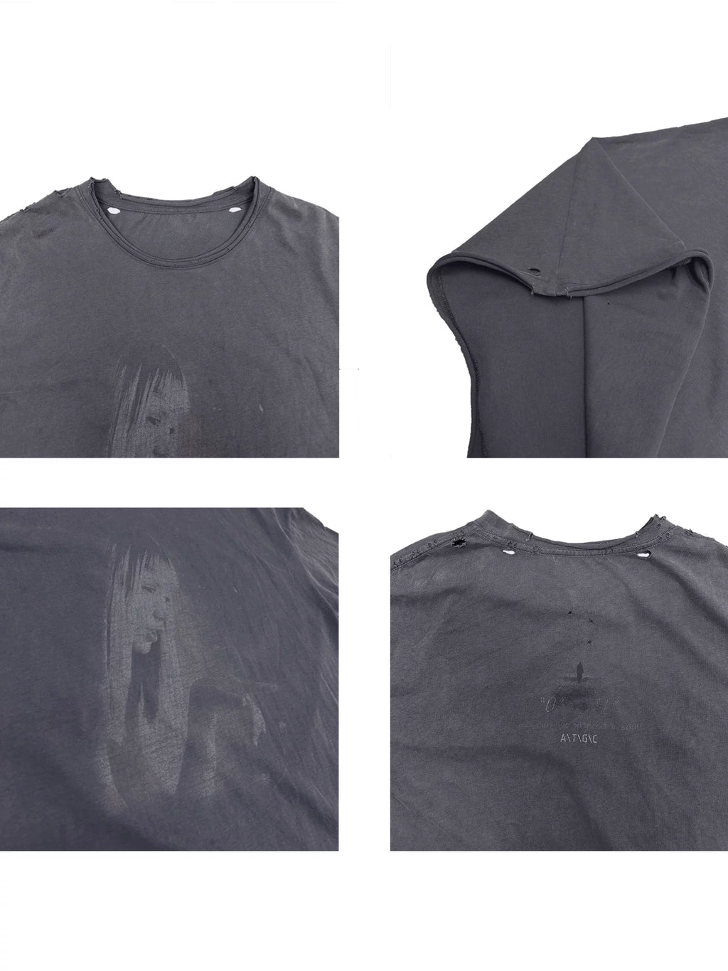 WANNA LAB Retro Short Wide Old Tee