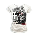 PAIKI Playful Sweetheart Portrait Hot Diamond Front Shoulder Slim Tee