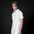 Set for Life Fine Jacquard Lapel Short Wide Tee