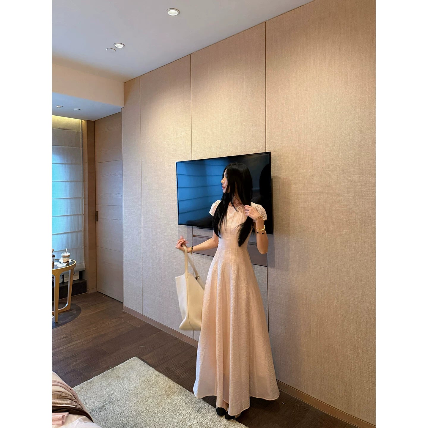 YOUNG KYLIN Waist Beautiful Big Skirt