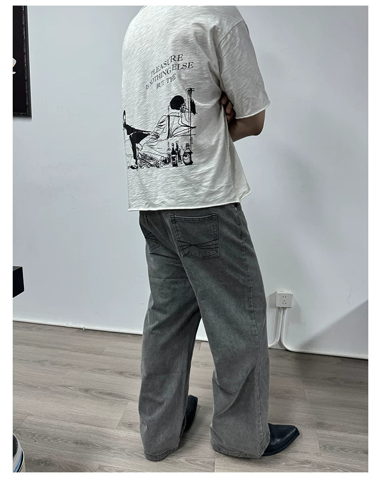 JCAESAR Straight and Wide Jeans