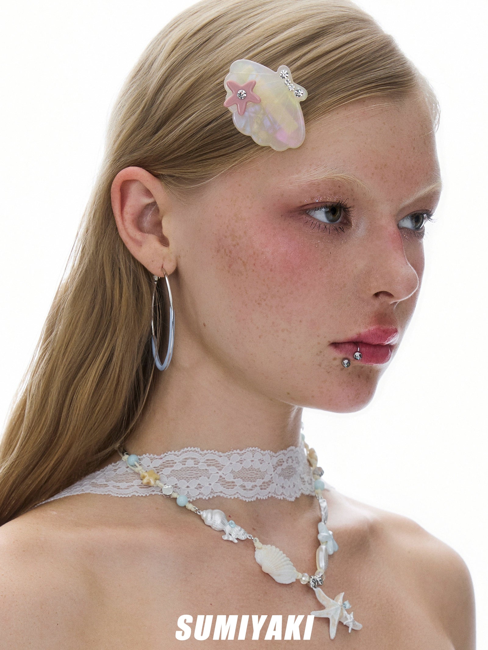 SUMIYAKI Acetate Colored Starfish Hairpin