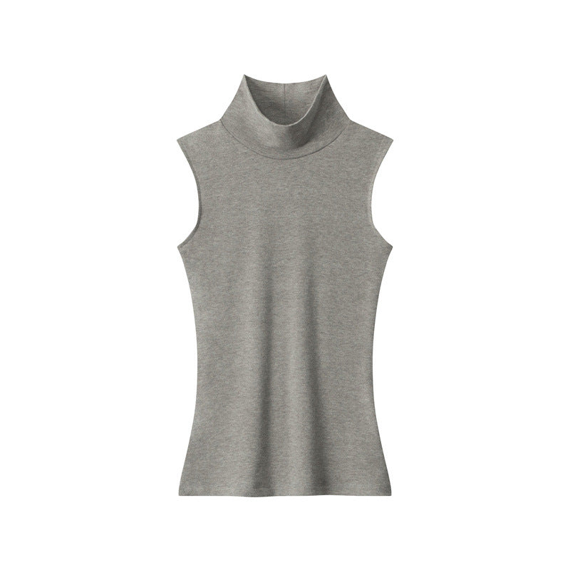 Nariele Turtleneck Sleeveless Inner Slim-fit Vest