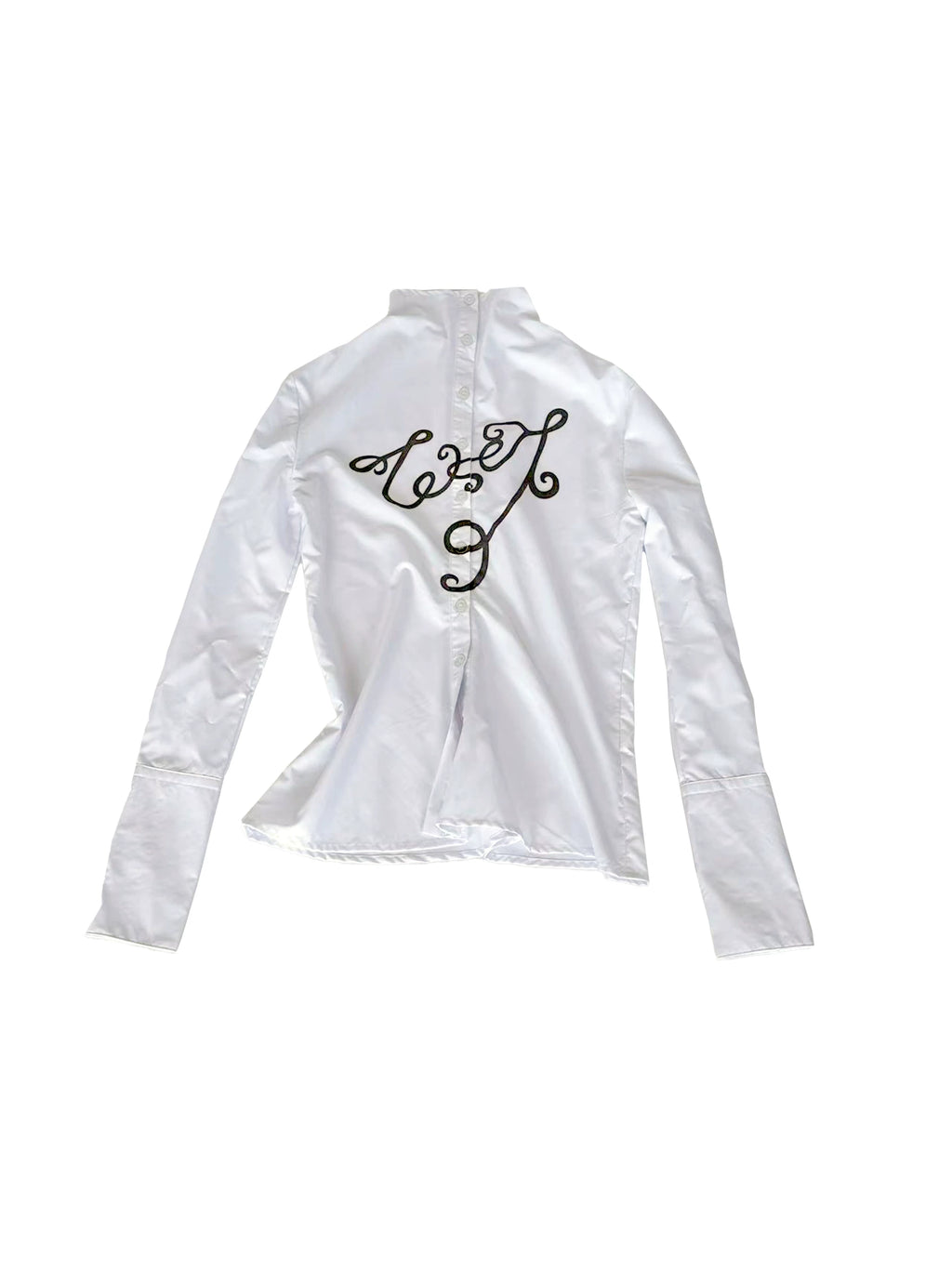 TheNewYouthPark Waist Versatile White Shirt