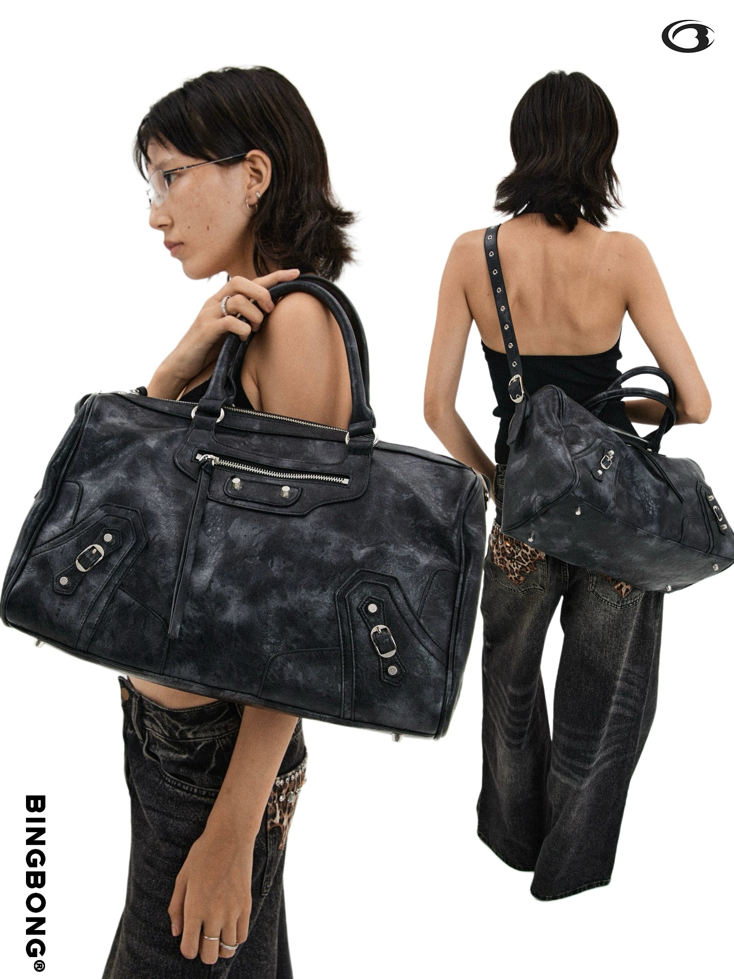 BINGBONG Stylish Commuter Large Capacity Shoulder Bag