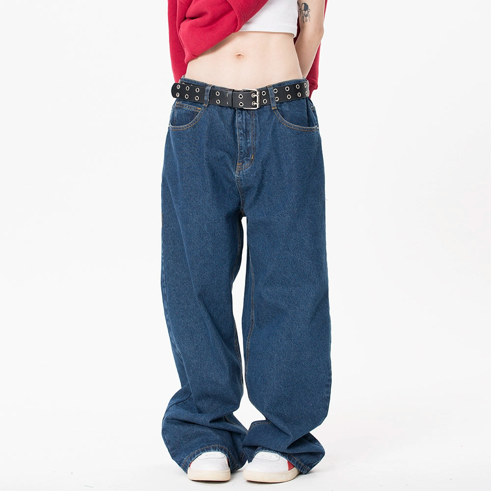 MMBBT Vintage Loose Drape Straight Jeans