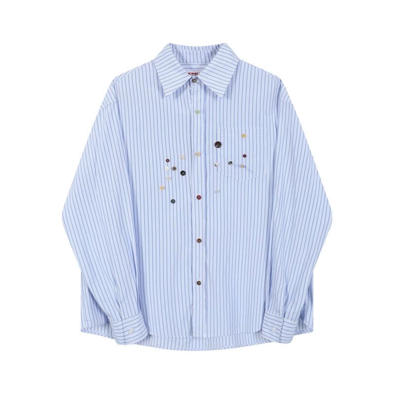 TGNS Lazy Casual Striped Shirt