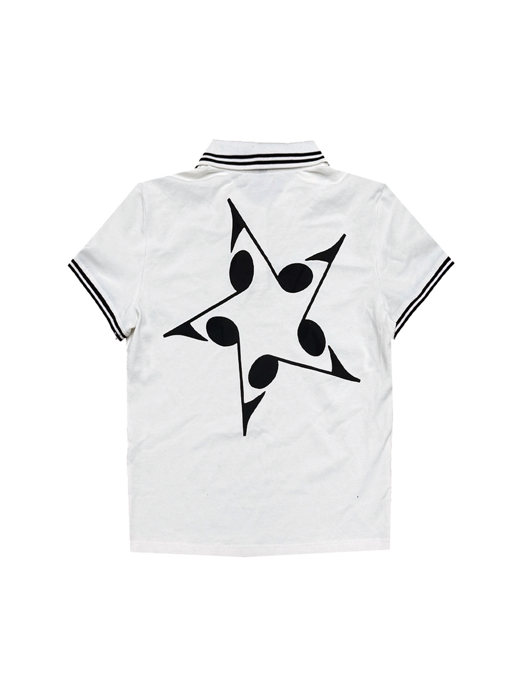 DETW Contrasting Front Shoulder Polo Shirt Tee