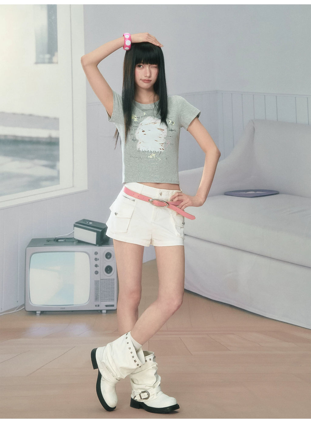 Ablueberry Slim and Thin Versatile Tee