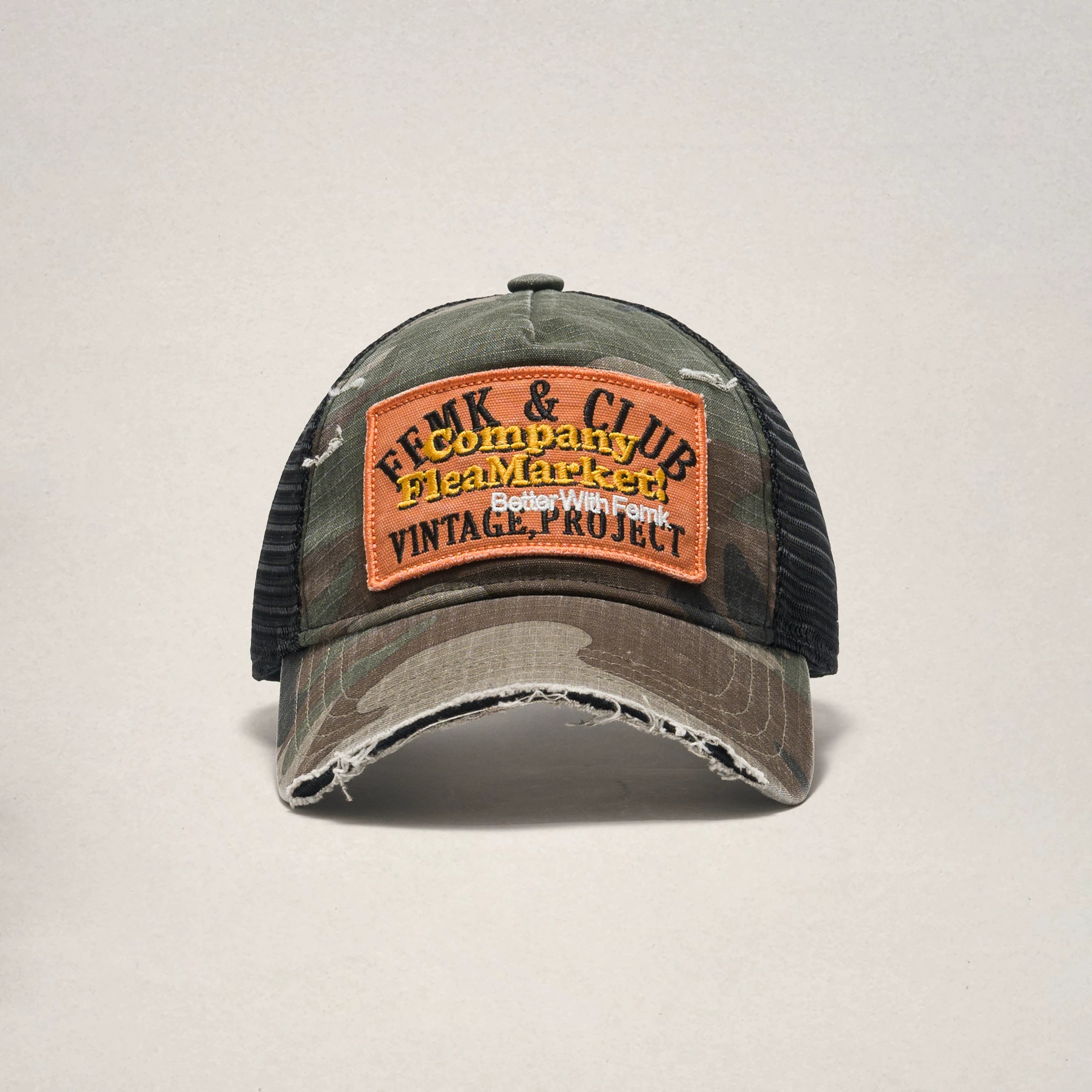 Fleamarket Vintage Alphabet Embroidered Baseball Cap