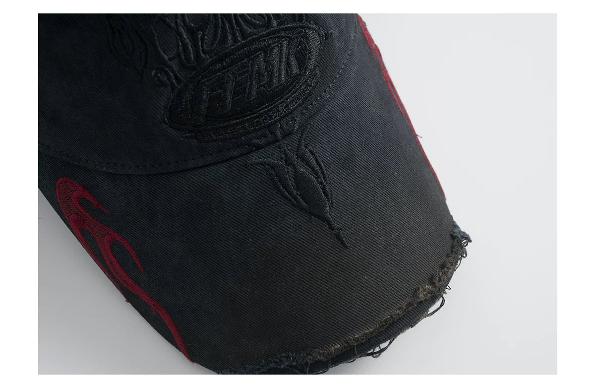 Fleamarket Vintage Flame Embroidered Cap