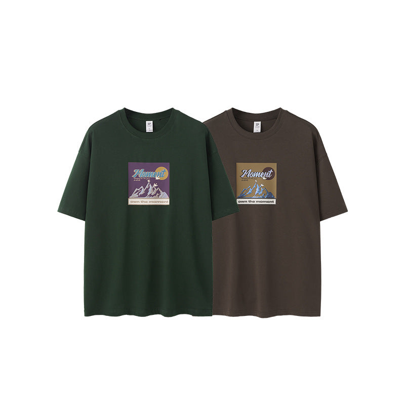 INF 265G Mountain Hot Silver Printed Tee