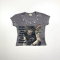 WEBBAR Old Riveted Punk Street Short Y2K Tee