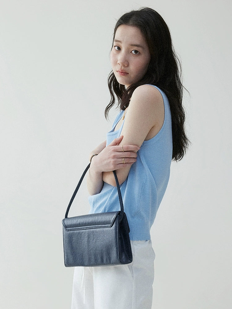 VOOE Simple and Versatile Sleeveless Vest Knitted Sweater