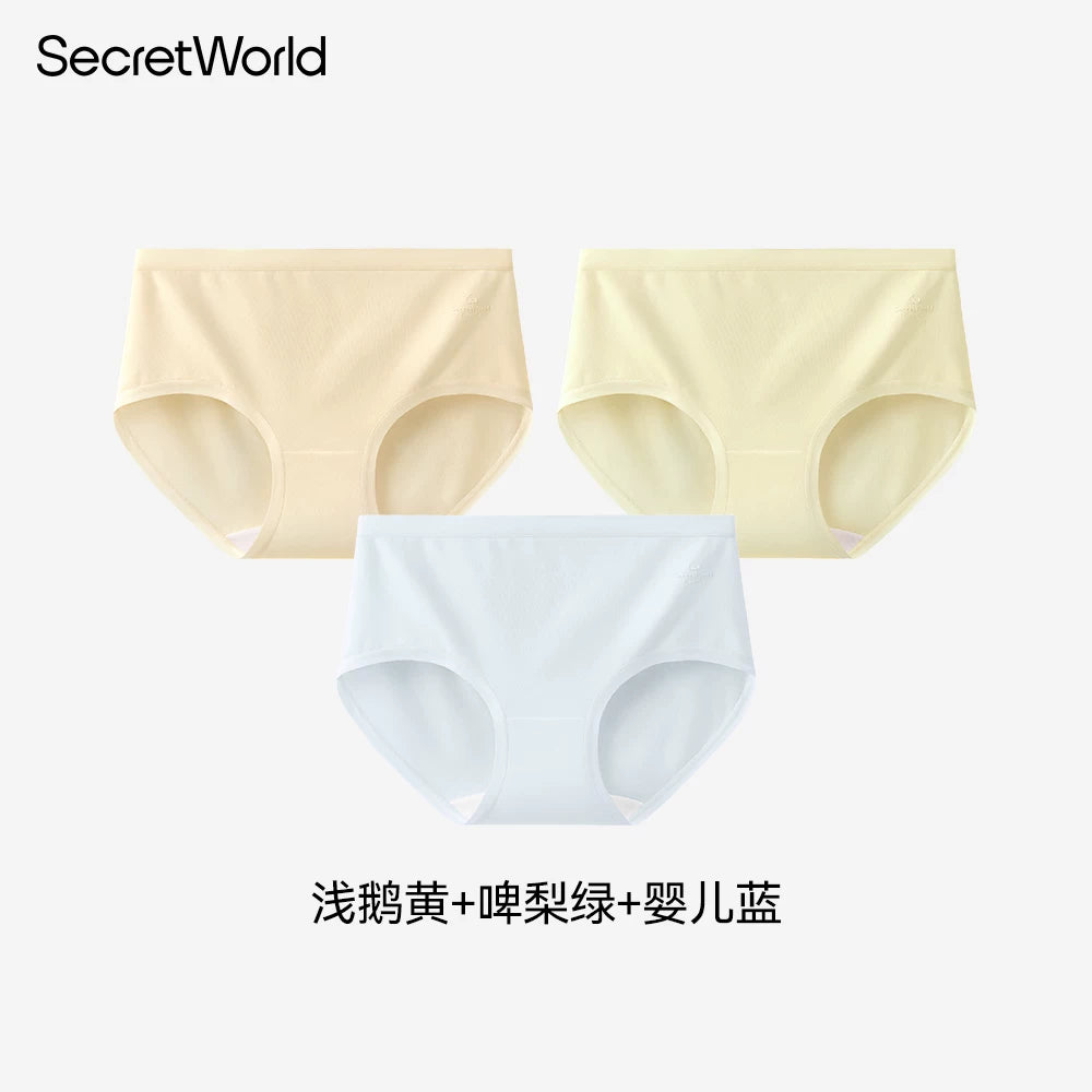 SecretWorld Cotton Antibacterial Mid-waist Briefs