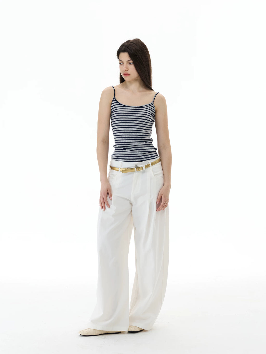 WLNEXT Comfortable Loose Pleated Casual Pants