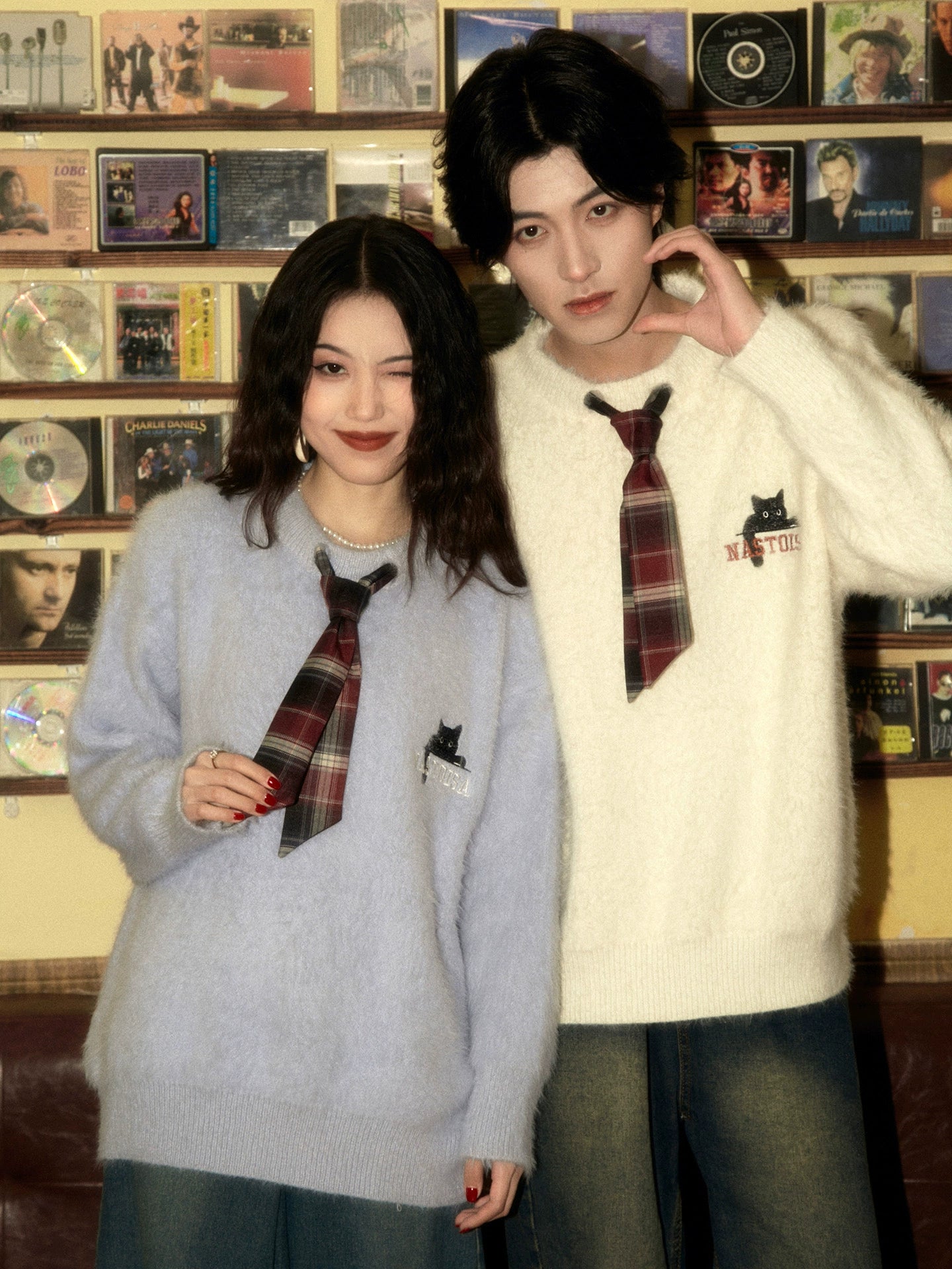 ALOHA Vintage Lazy Slack Tie Sweater