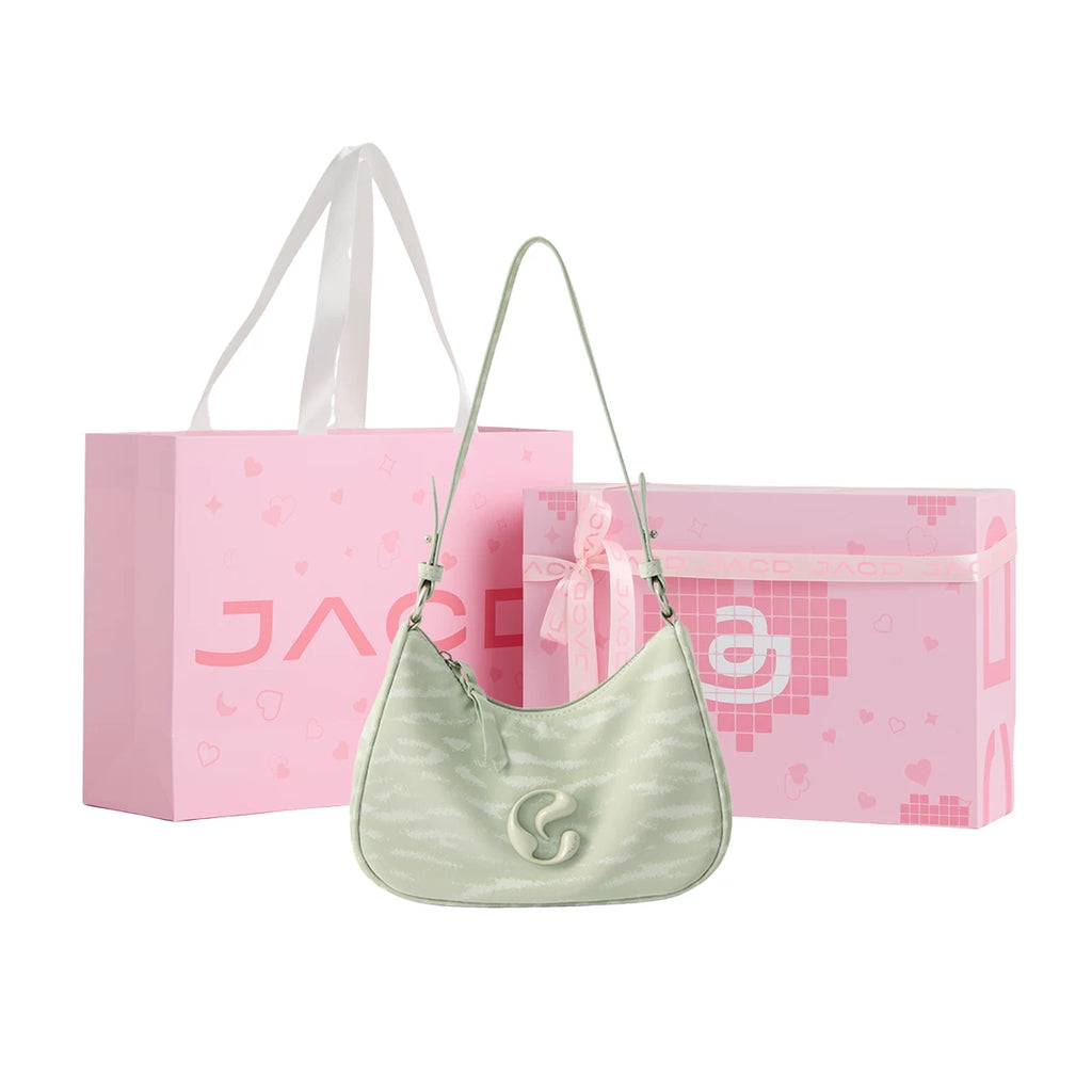 JACD Mint Green Zip-Top Hobo Bag