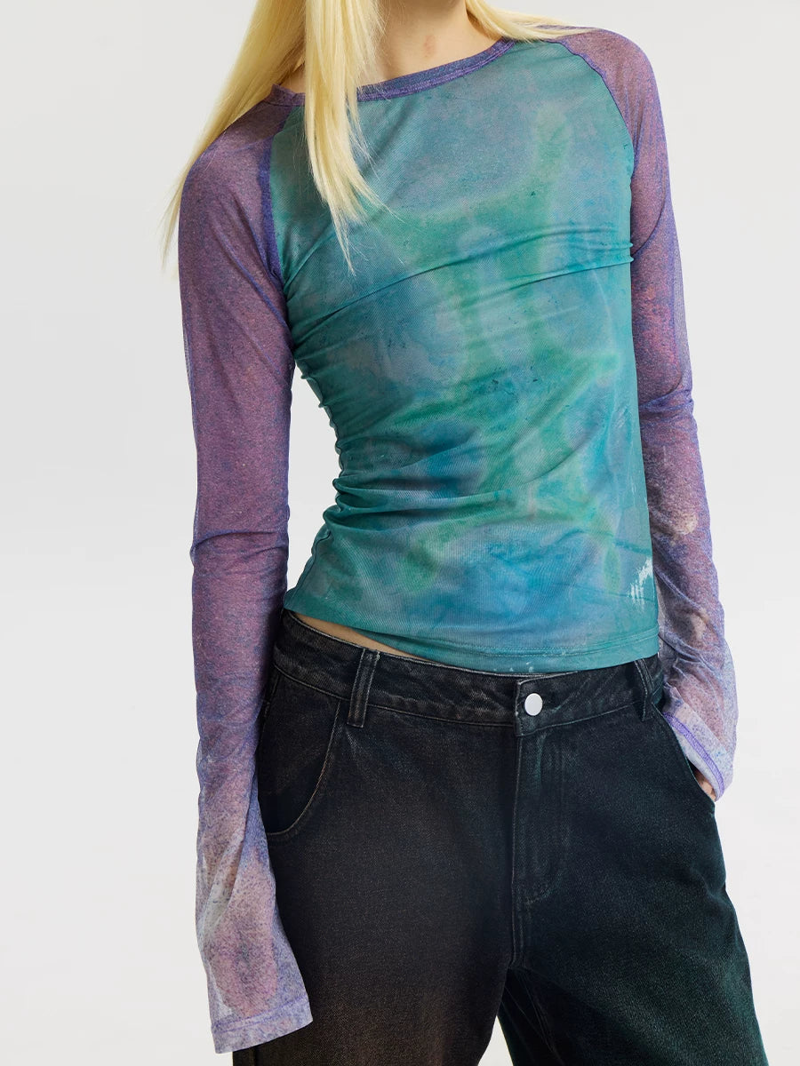 CONP Shoulder Mesh Slim Tee
