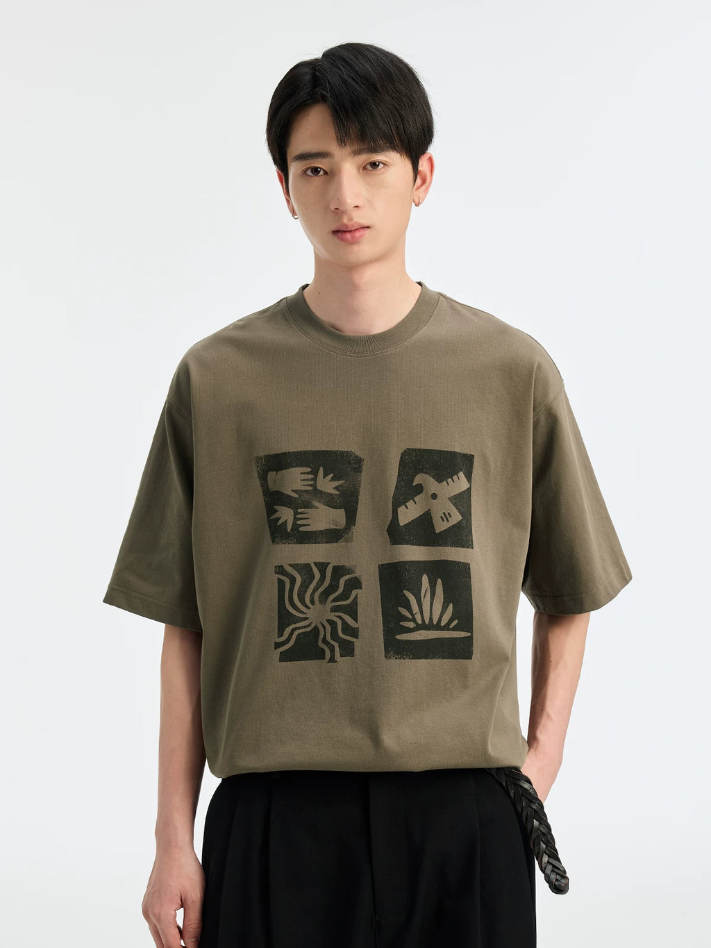 BUTTBILL Cool Loose Casual Tee