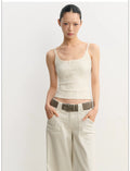 LINY LIBERTY Embossed Jacquard Knitted Suspender Cardigan Set