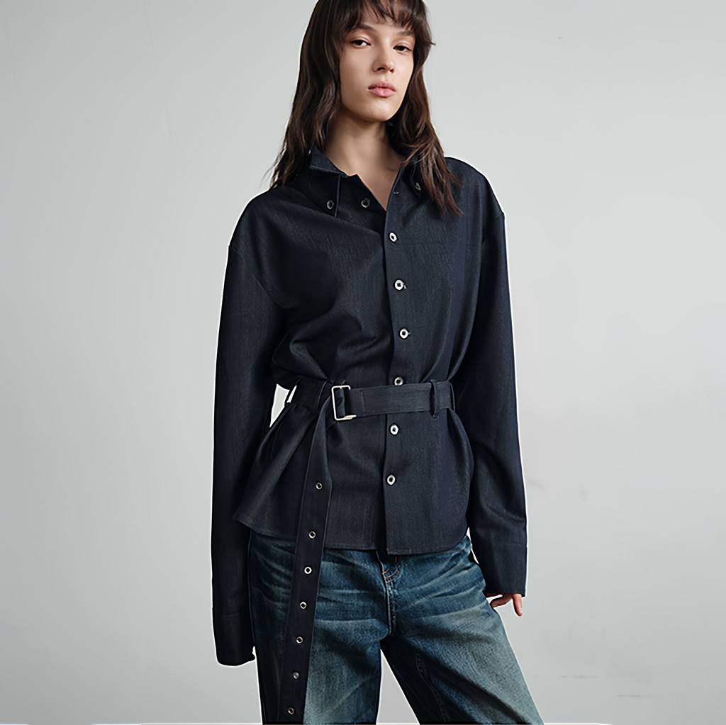 Slight Vogue Versatile Waist Shirt Jacket