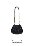Heelwood Beaded Pleated Messenger Bag
