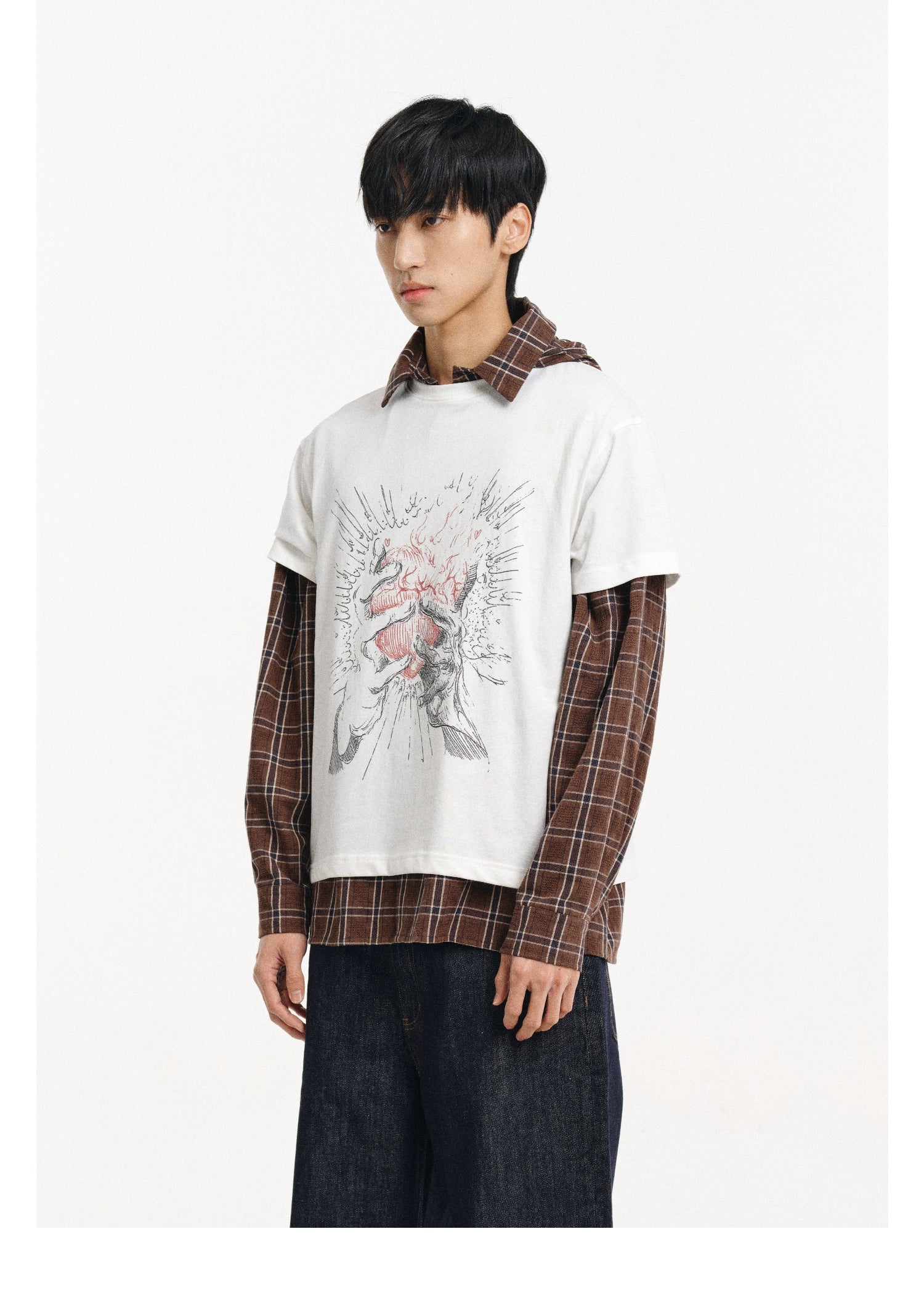 DIMC Sketch Graffiti Love Print Tee