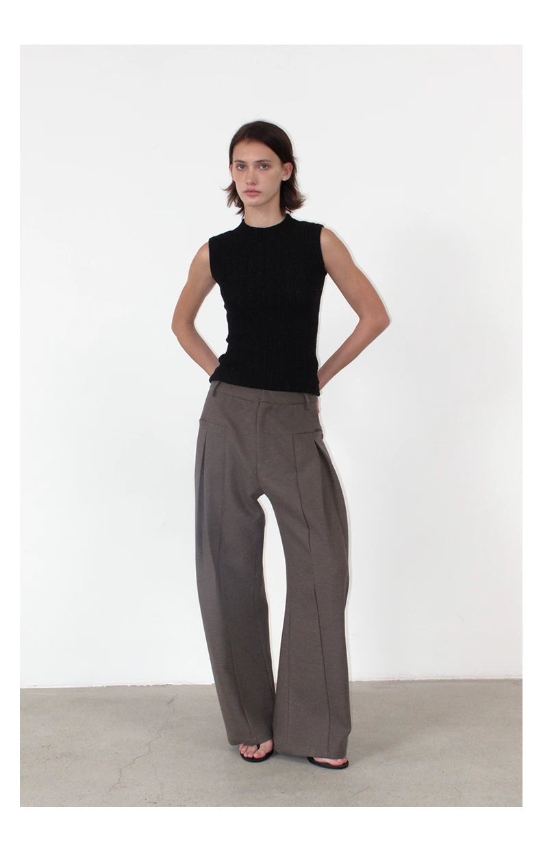 NOT UGLY Button Side Pocket Versatile Casual Pants