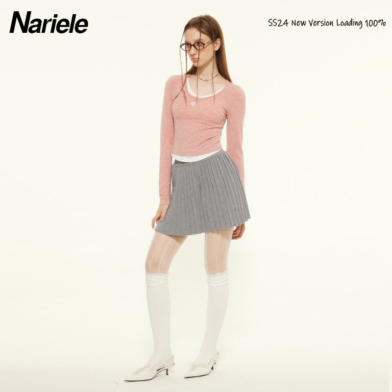 Nariele Fake Two-piece Navel Hottie Pure Desire Tee