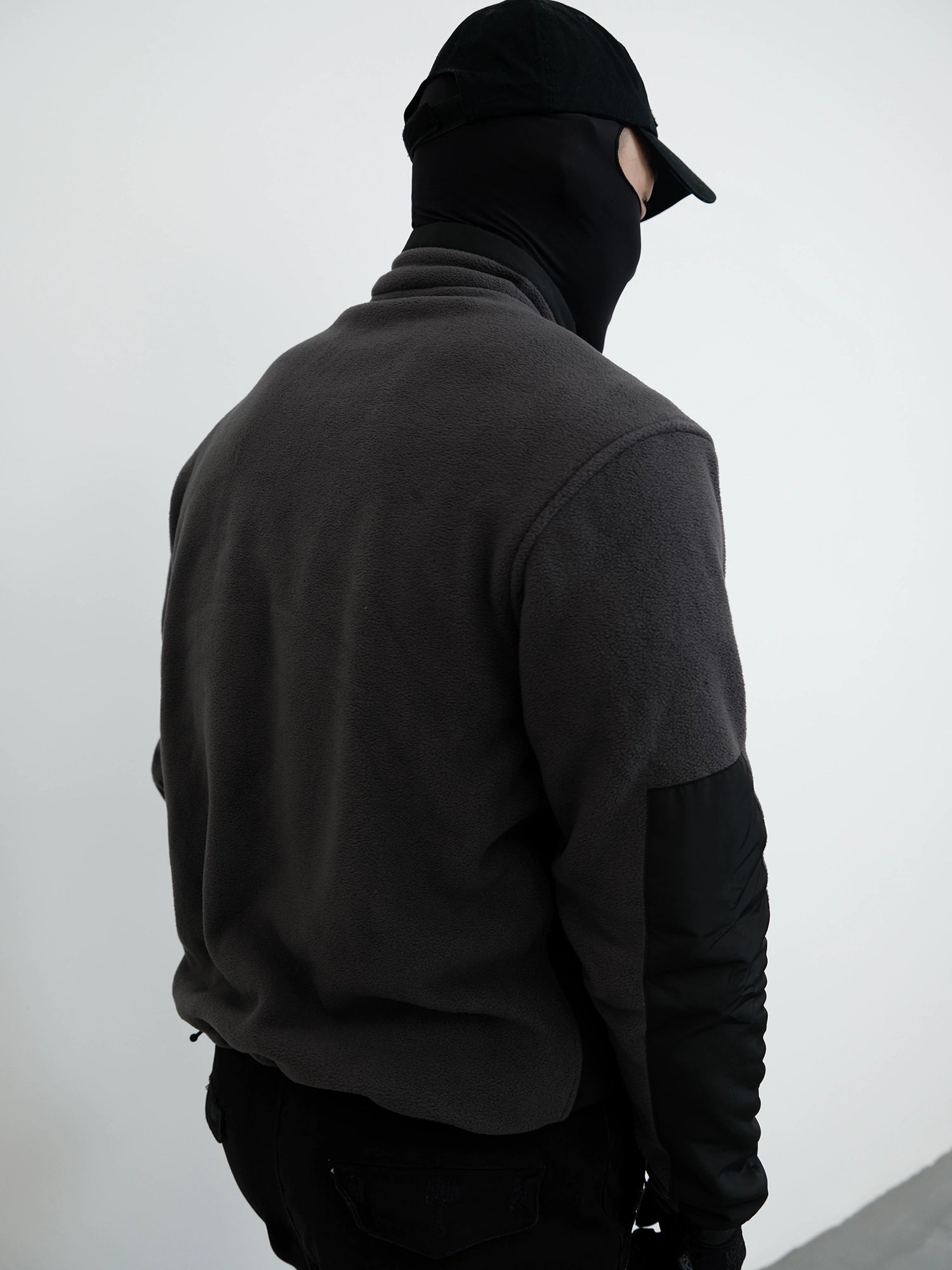 GTAL Splicing Stand-up Collar Warm and Windproof Long-sleeved Tooling Jacket