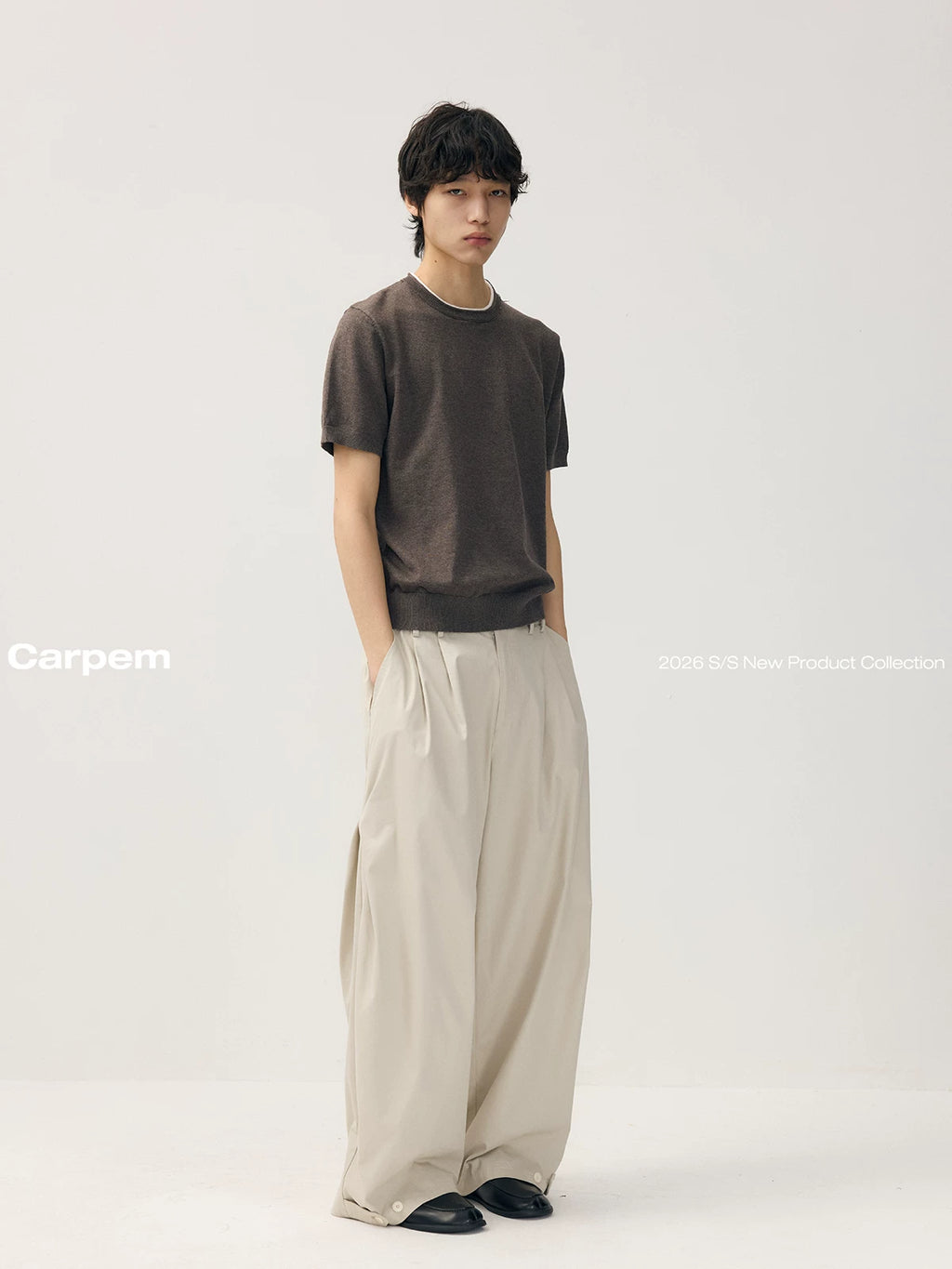 CARPEM Crimped Casual Knitted Tee