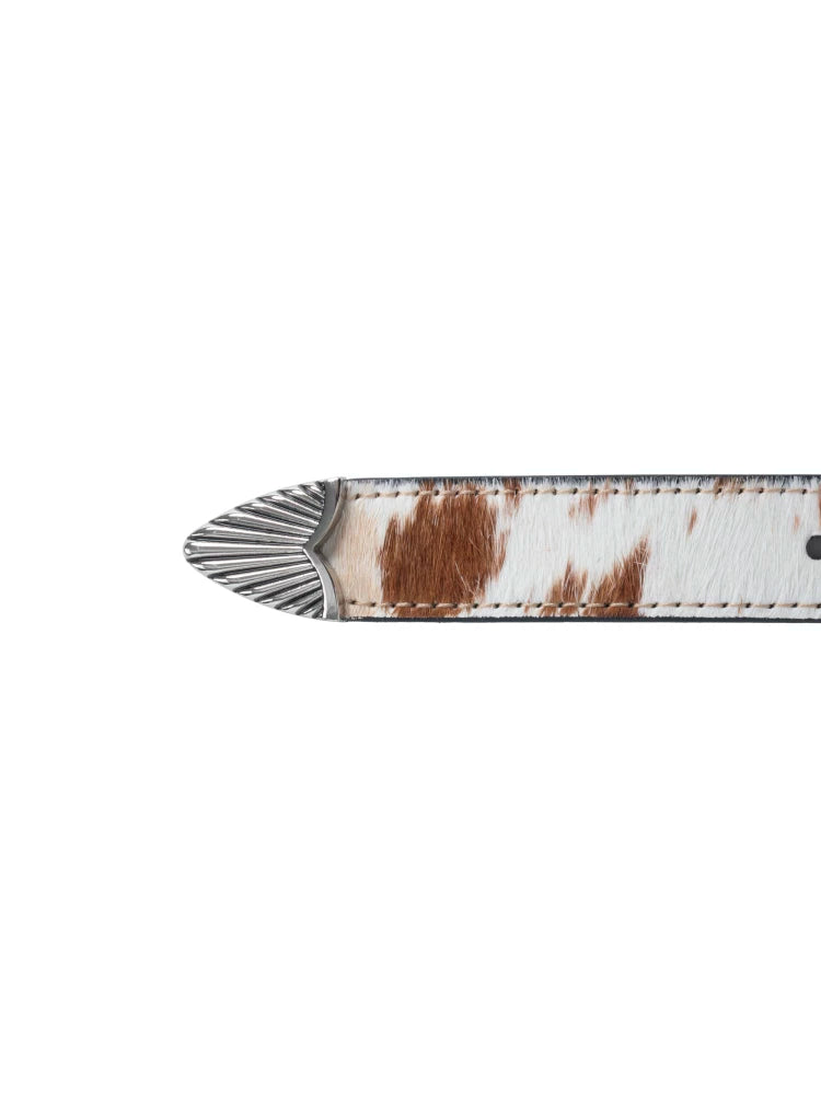 DYZZYMOTIF Retro Cow Pattern Belt