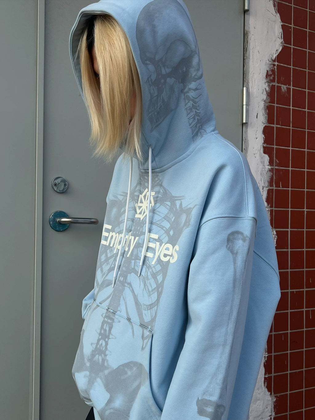 Empty Eyes Vintage Light Variable Loose Hooded Sweater