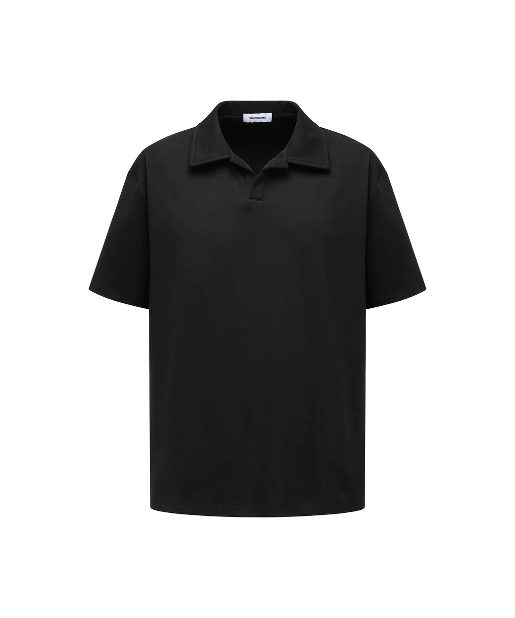 SINONOME Cool Simple Casual V-neck Tee