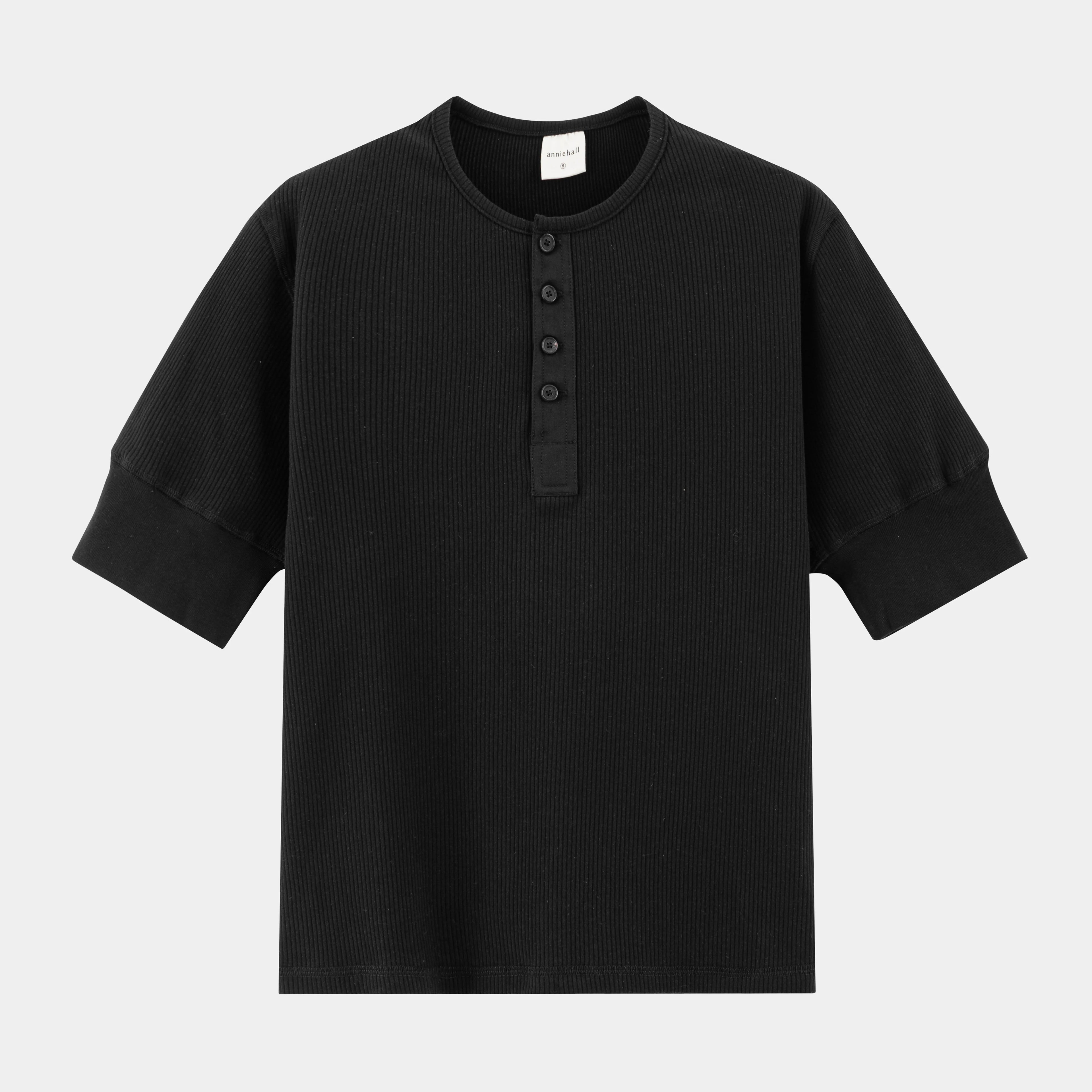 Annie Hall Henry's Collar Button Simple Tee