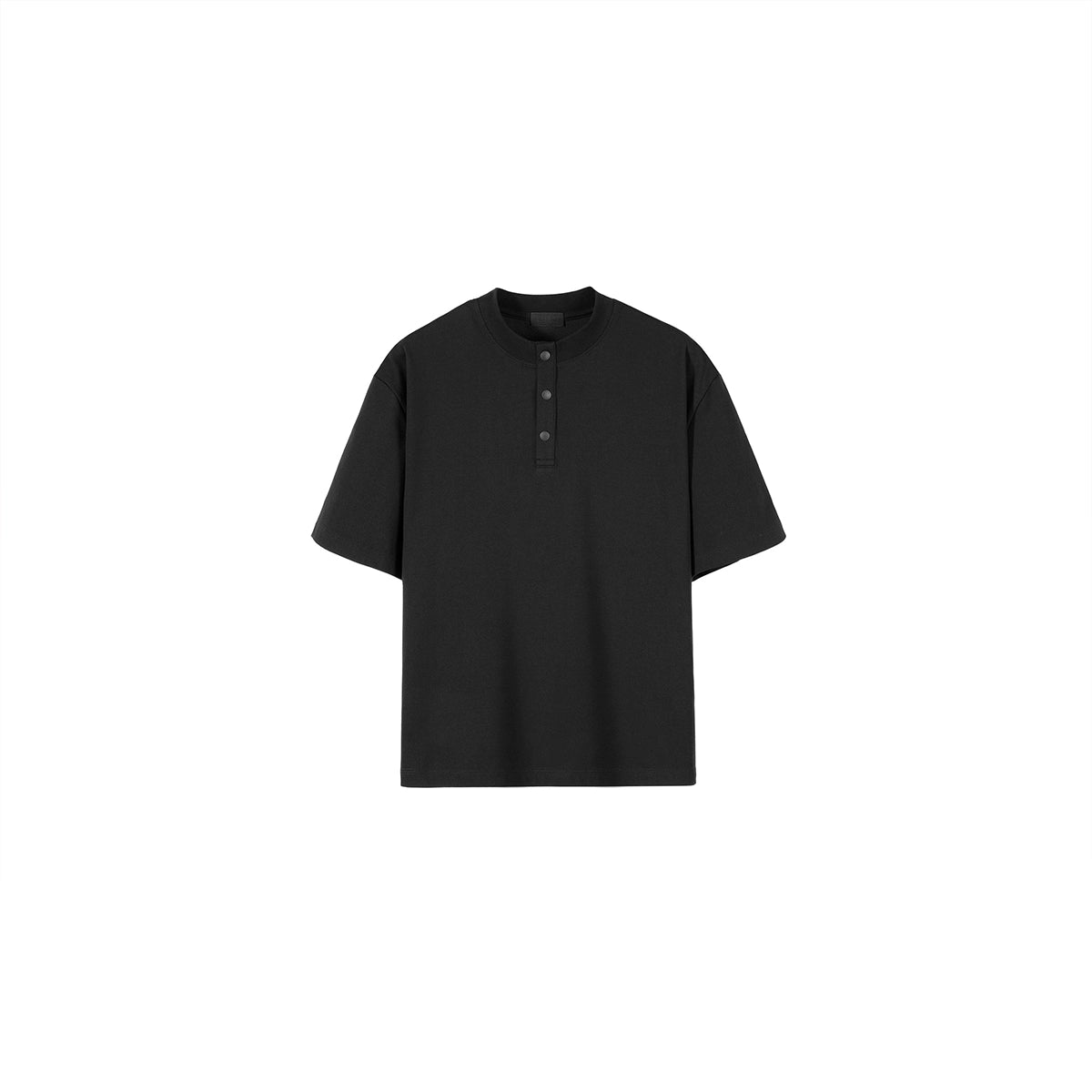 PLUS NO LOGO Henry Collar Casual Versatile Tee