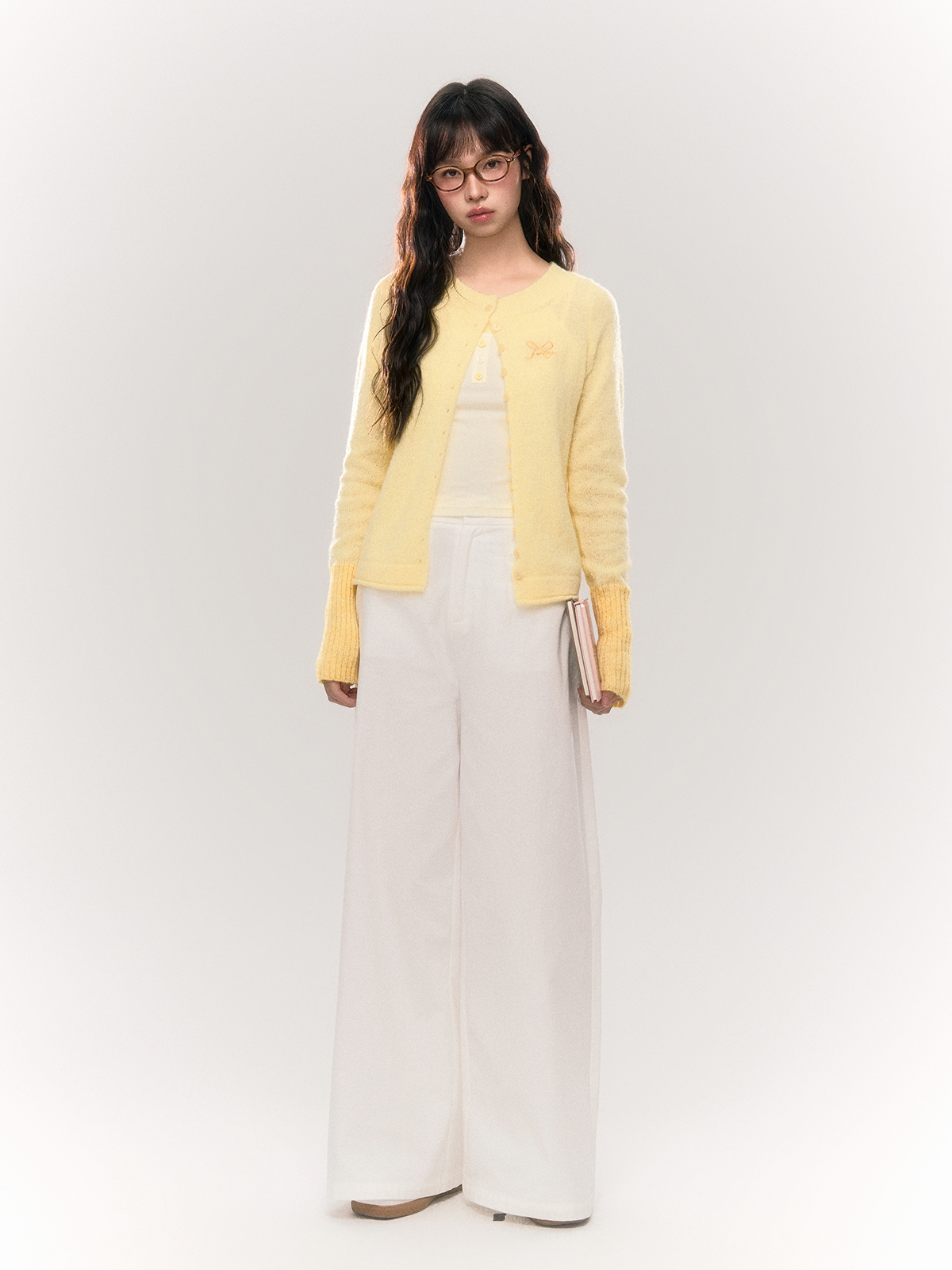 Umoumo Fresh and Simple Versatile Thin Knitted Jacket
