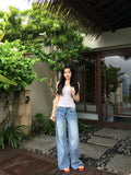Popchee High Waist Wide Leg Jeans