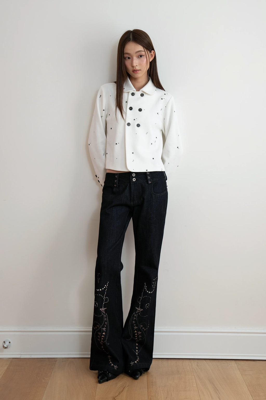 THELIGHT Star Floral Slim Jacket