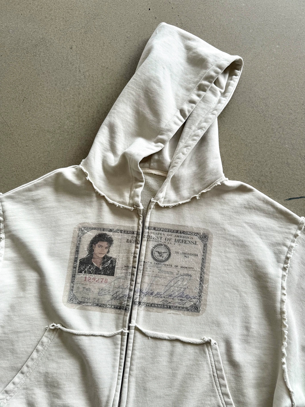 Erole Rough Edge Old Zip Hoodie Sweater