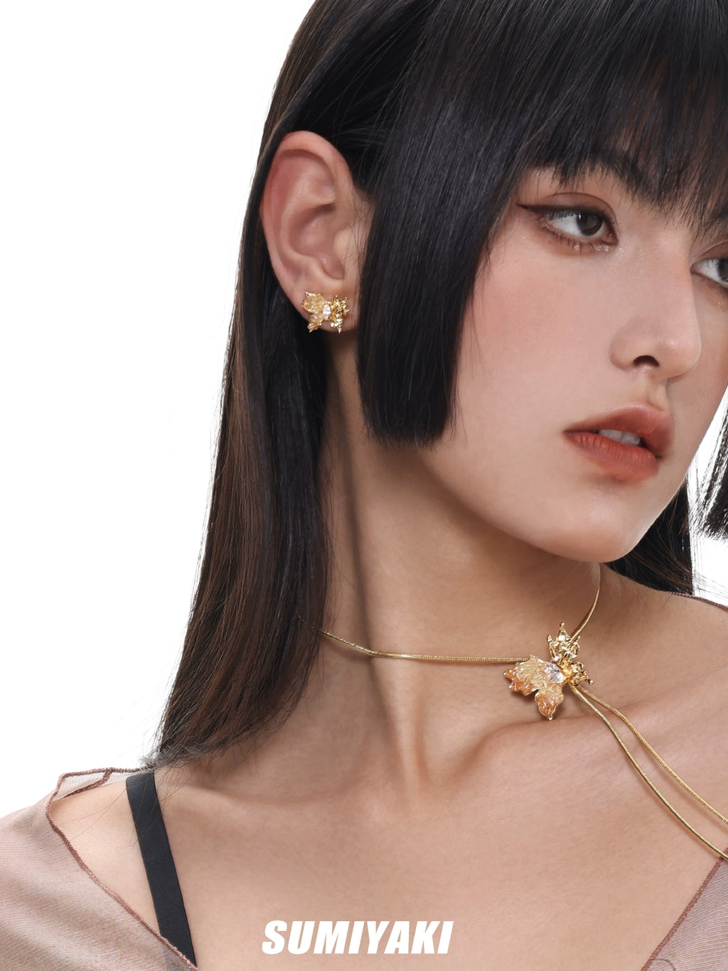 SUMIYAKI Butterfly Pull Rope Necklace