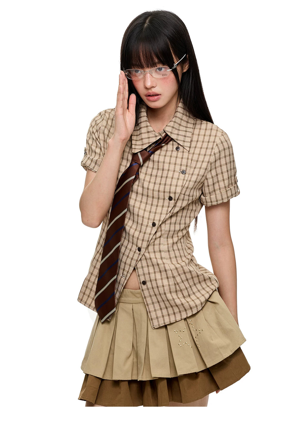 JIKOO Slim Fit and Thin Waist Shirt