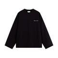 Loopsoon Back Wheat Ear Printing Simple Versatile Long Sleeve