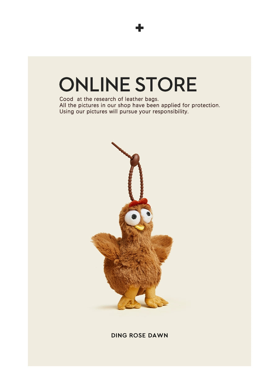 HAVEROSE Laying Chicken Creative Bag Pendant