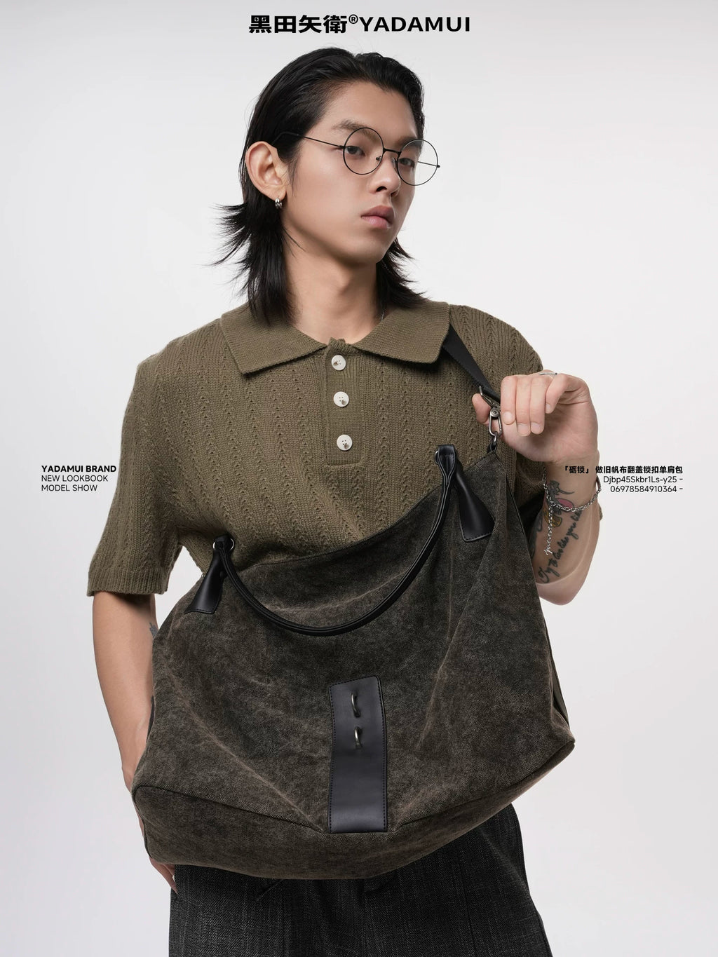 YADAMUI High-end One-shoulder Canvas Tote Bag