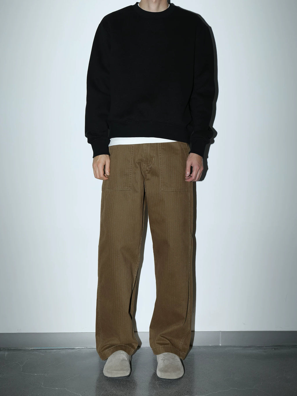 Plus No Logo Distressed Casualeasiest for Matchworkwear Pants