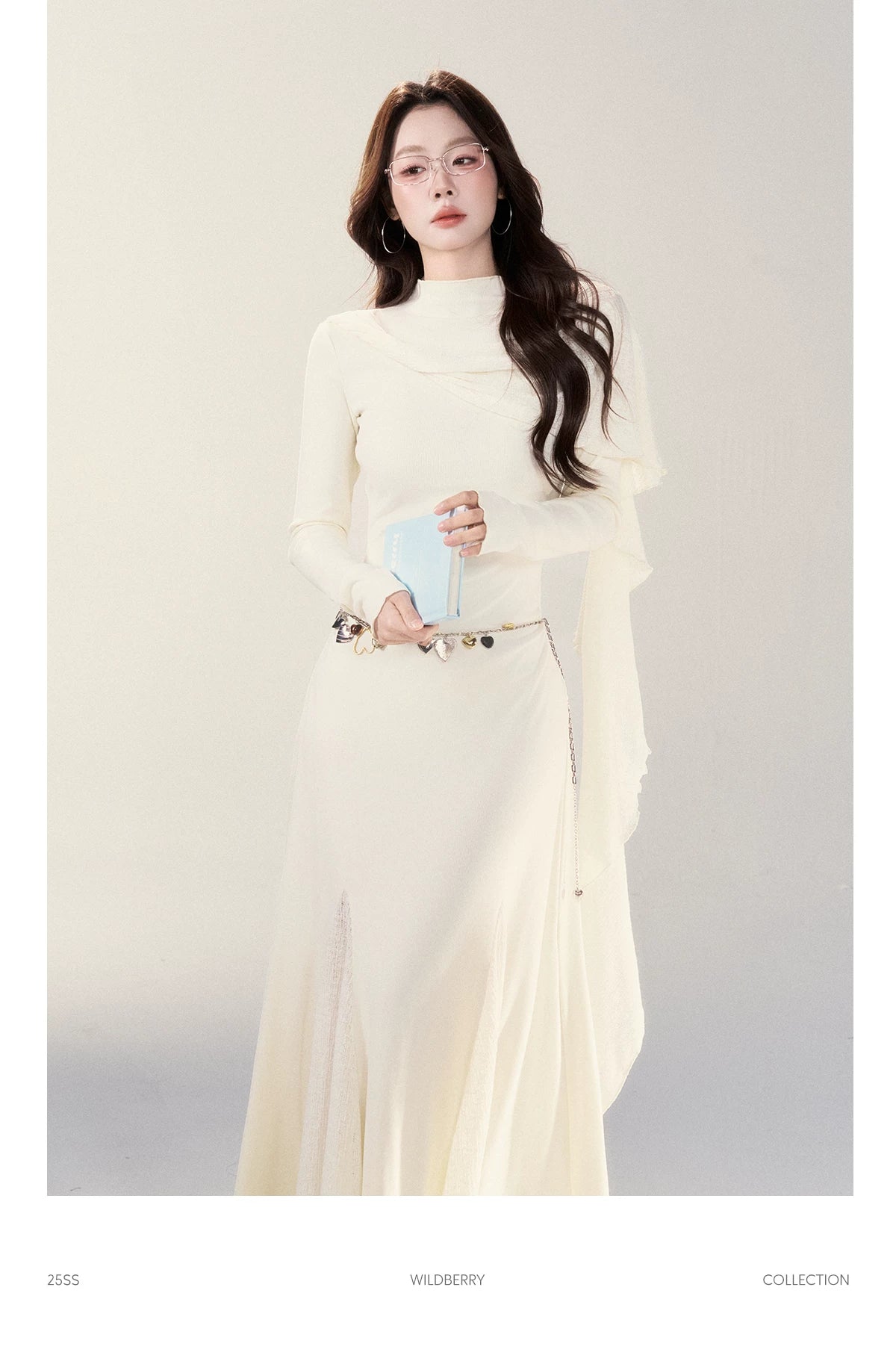 Wildberry Scarf Long Sleeve Dress