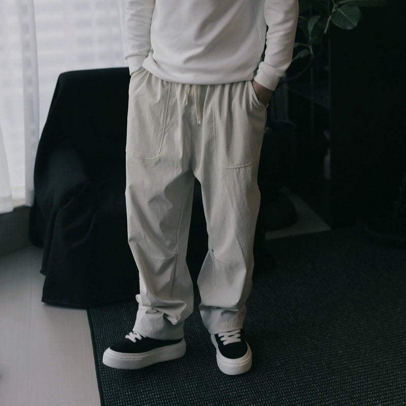 PANMAX Tide Brand Loose Straight Drawstring Leggings Casual Pants