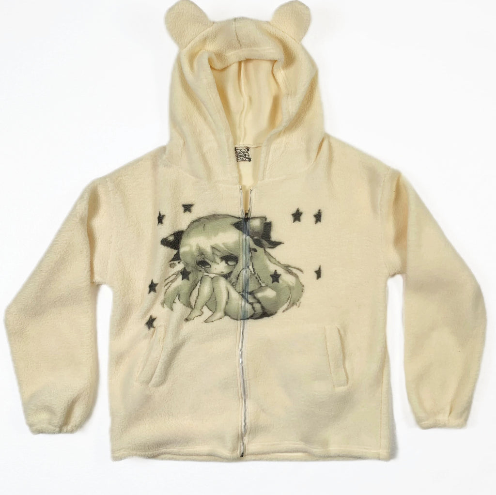 WEBBAR Fleece Thickened Hooded Zip Jacket